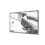 The wall gallery wrapped canvas