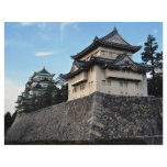 The walls and towers of Japan's Nagoya Castle stan flyers