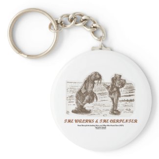 The Walrus And The Carpenter (Looking Glass) keychain