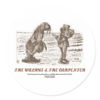 The Walrus And The Carpenter (Looking Glass) sticker