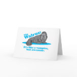 The Walrus Vampire Greeting Card