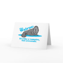 The Walrus Vampire Greeting Card