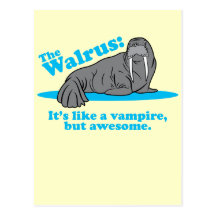 The Walrus Vampire Postcard