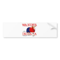 The Wander Indiana Cow bumper stickers