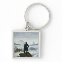 The Wanderer above the Sea of Fog, 1818 Key Chain
