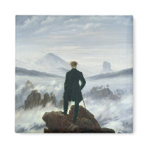 The Wanderer above the Sea of Fog, 1818 Fridge Magnets