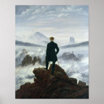 The Wanderer above the Sea of Fog, 1818 Posters