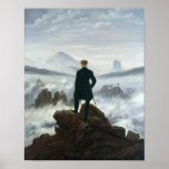 The Wanderer above the Sea of Fog, 1818 Posters