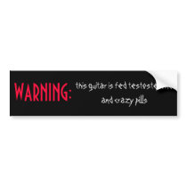 the Warning bumper stickers