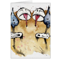 artsprojekt, tiki, masks, war, polynesian, figres, watercolors, inks, hands, cards, art, note, blank, quatern, List of ThunderClan cats, writing ink, List of WindClan cats, marginalia, List of ShadowClan cats, meat hooks, List of RiverClan cats, hollerith card, fiction, punched card, HarperCollins, tetrad, Erin Hunter, quaternity, pseudonym, water-colour, Kate Cary, water-color, Cherith Baldry, wash drawing, Tui Sutherland, magnetic ink, Victoria Holmes, drawing ink, The Fourth Apprentice (Warriors), indelible ink, Card with custom graphic design