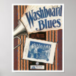 The Washboard Blues Vintage Songbook Cover posters