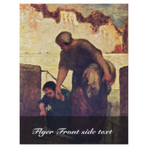 The Washerwoman By Daumier Honoré Flyers
