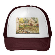 The Washerwomen Of Moret By Sisley Alfred Hat