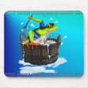 The Washing Frog Mousepad by Lotacats The Washing Frog Mousepad