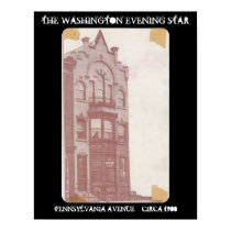 THE WASHINGTON EVENING STAR ~ CIRCA 1900 ~ POSTER posters