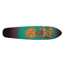 The Watcher #1 - Blue Skateboard Deck