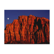 The Watchman and the Moon Postcard by WanderLinArts The Watchman and the Moon Postcard