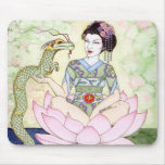 The Water Dragon Geisha Mouse Pad