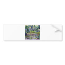 The Water Lily Pond by Claude Monet Bumper Sticker