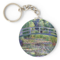 The Water Lily Pond by Claude Monet Key Chain