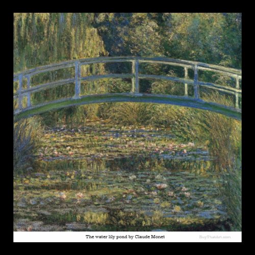The water lily pond by Claude Monet Poster