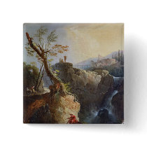 The Waterfall, 1773 Pinback Buttons