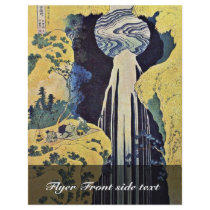 The Waterfall Of Amida Behind The Kiso Road (From Flyer Design