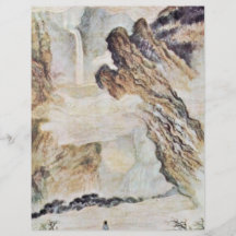 The Waterfall On Mount Lu By Tao Chi (Best Quality Flyer