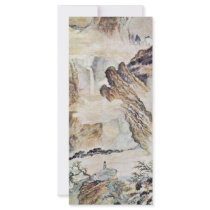The Waterfall On Mount Lu By Tao Chi (Best Quality Rack Cards
