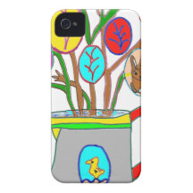 The WATERING-CAN WITH the EGGS DE PAQUES1.png iPhone 4 Case-Mate Cases