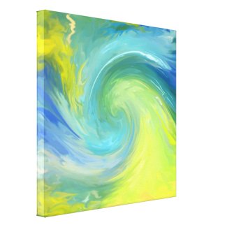 The Wave - abstract, print on stretched canvas Canvas Prints