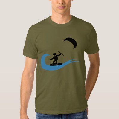The wave cool kitesurfing icon t shirt