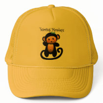 The Waving Monkeys - 0001 - Wht. Bg. hats
