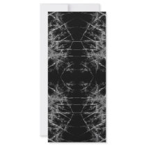 The Way In. Fractal Art. Monochrome Rack Cards