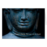 The way is not in the sky, the way is in the heart greeting card