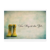 The way is the goal. postcard