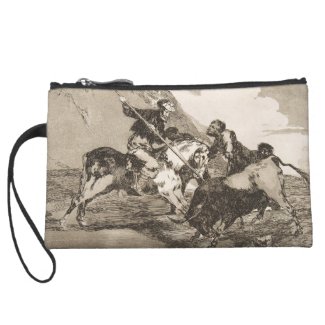 The way the ancient Spaniards baited the bull Wristlet Clutch