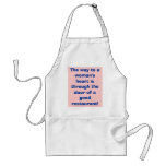 The way to a woman's heart is through the door ... aprons