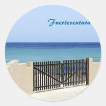 The way to the sea round sticker
