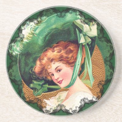 The Wearing Of The Green Irish Coaster by vintageamerican