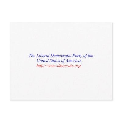 The Web log of the Liberal Democratic Party USA Postcards by maximus7