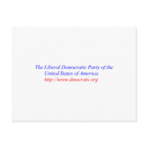 The Web log of the Liberal Democratic Party USA postcards