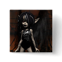 The Web Master Faery Button by DragonCat The Web Master Faery Button