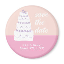 The Wedding Cake Save The Date magnets