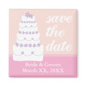 The Wedding Cake Save The Date magnets