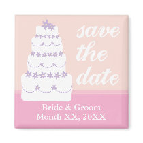The Wedding Cake Save The Date magnets