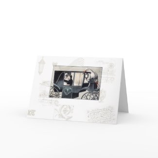 The Wedding Carriage Greeting Card card