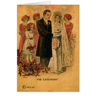 The Wedding Ceremony Digital Art Card