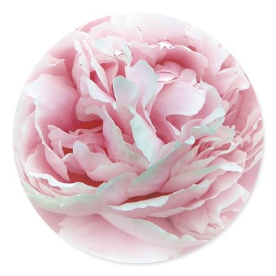 The Wedding Flower Envelope Seals Round Sticker
