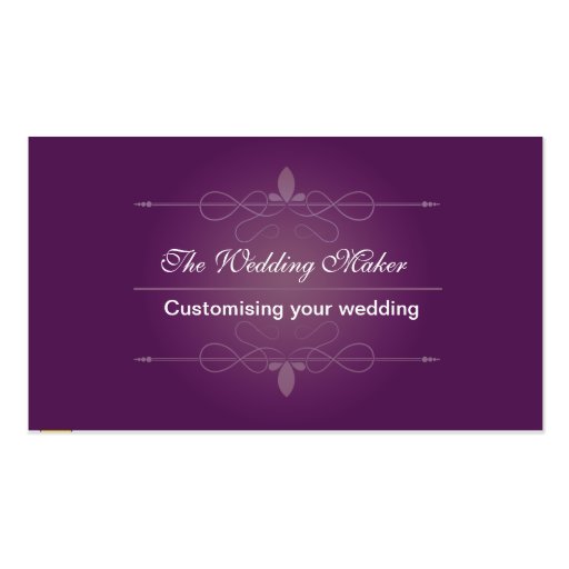 The Wedding Maker Business Card Templates (front side)